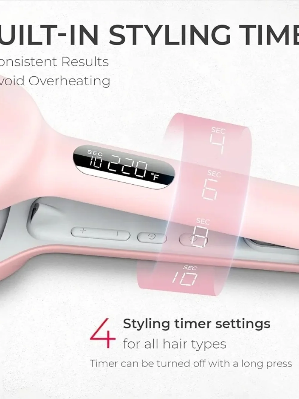 Tymo Pink Hair Styling Brush - Detangling & Styling Tool